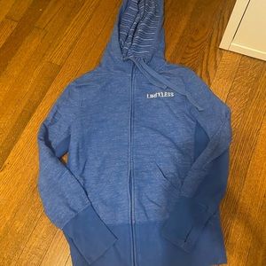 Limitless blue zip up